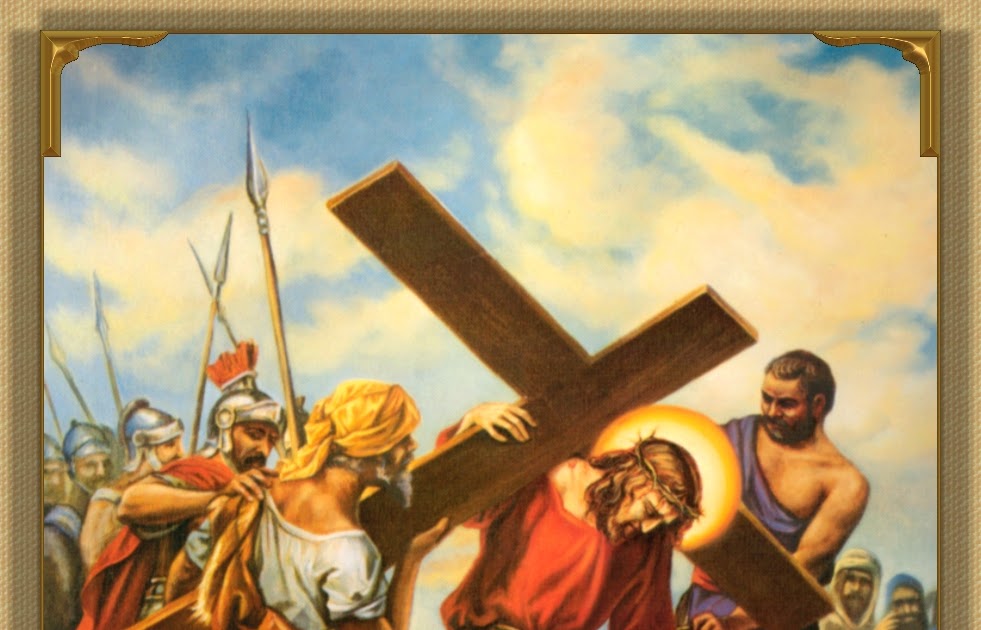 Simon Of Cyrene Helps To Carry The Cross