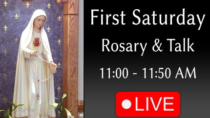 Live First Sat – Rosary & Talk on Mary – 11:00 – Sat – Jul 05