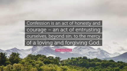 St. John Paul II Writes about Confession