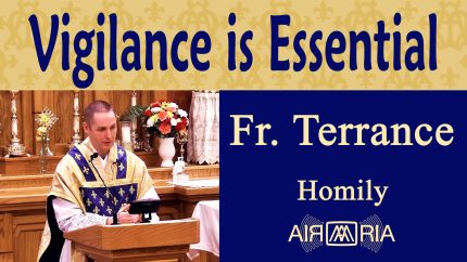 Vigilance for the Lord, Prayer & Service – Oct 21 – Homily – Fr Terrance